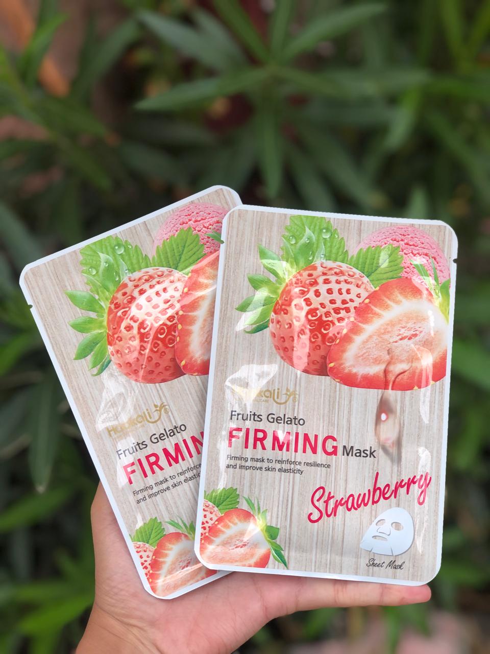 1 Masque facial en feuille à la fraise - KAWAII.VIBESSHOP